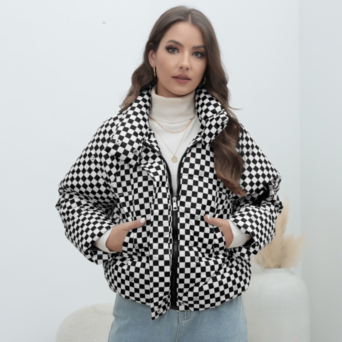 Steppjacke aus Baumwolle für Frauen - Alvilda