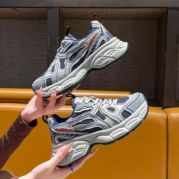 Damen-Turnschuhe mit breiter Sohle im Retro-Stil - Jane