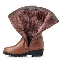 Damenstiefel mit verlängerter Kappe und leichtem Plateau - Lareva