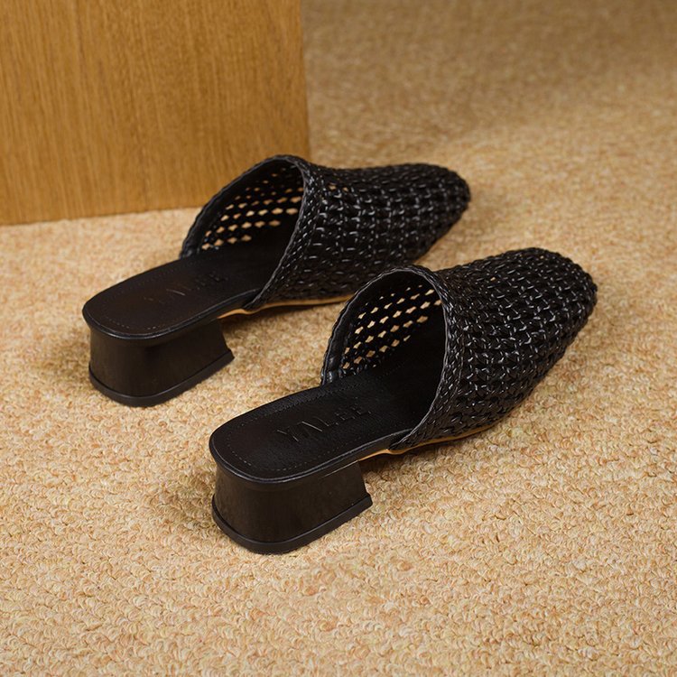 Flache gewebte Damen-Sommer-Sandale - Breeze