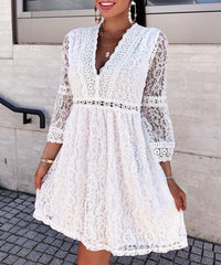 Hannah - Robe chemise à lacets