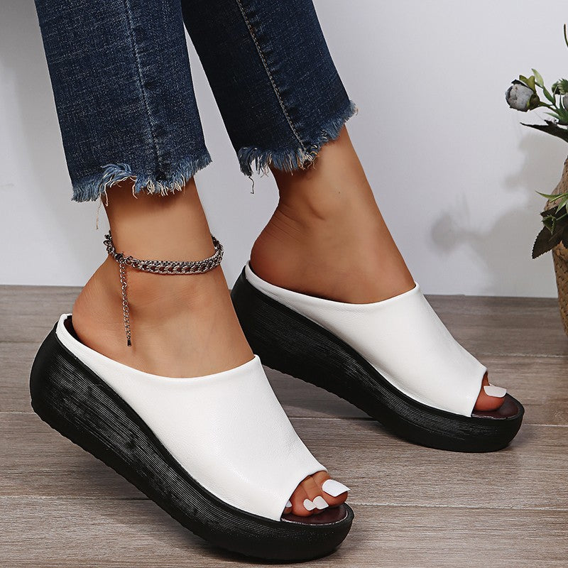 Offene Plateausandalen für Frauen - Clarissa