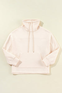 Aubrey - Rollkragen-Sweatshirt mit Kordel und Ärmeln