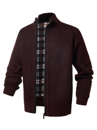 Strickjacke mit Reißverschluss und Stehkragen – Joshua