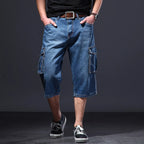 Herren-Denim-Shorts im Cargo-Stil mit mehreren Taschen - Damien