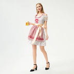 Damen Kurzes Oktoberfest Dirndl Kleid - Amy