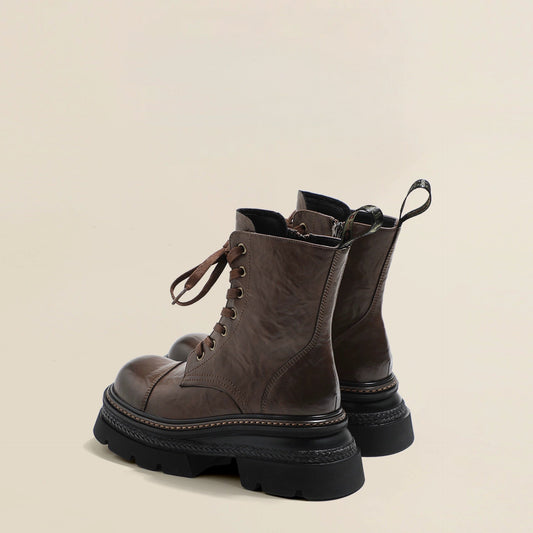 Bottes à lacets à mi-hauteur pour femmes - Vianey