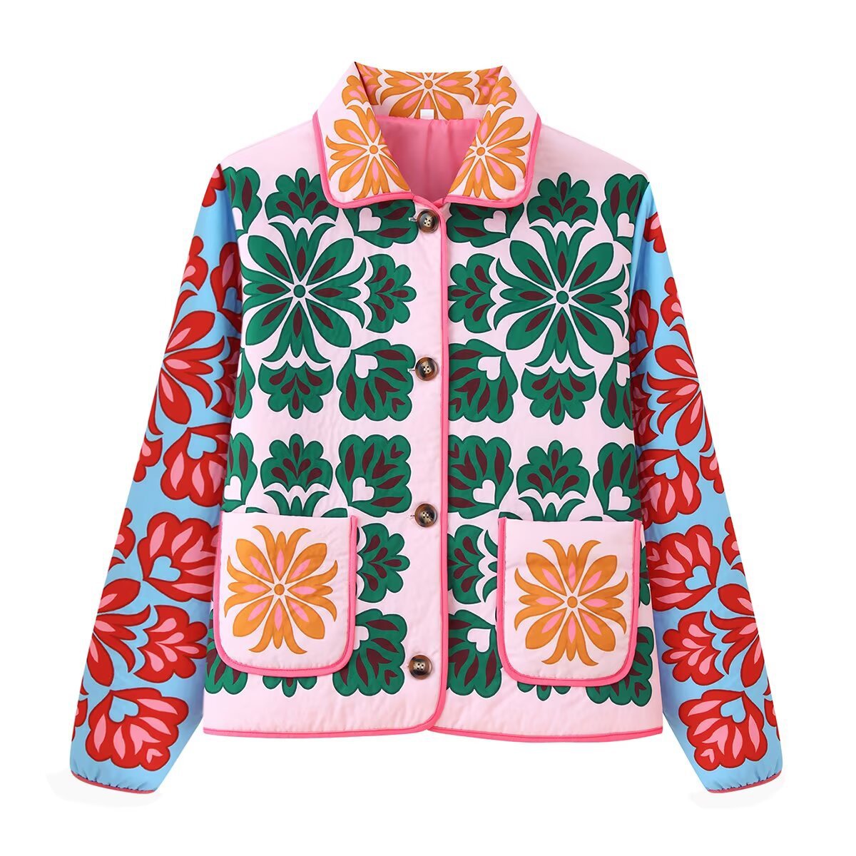Jacke mit Frühlingsmotiv für Frauen - Madison