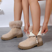 Anne - Warme Winter-Plush-Stiefel mit Reißverschluss für Frauen