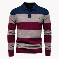 Pull en maille à col polo pour hommes - Hjalmar