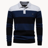 Pull en maille à col polo pour hommes - Hjalmar