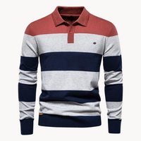 Pull en maille à col polo pour hommes - Hjalmar