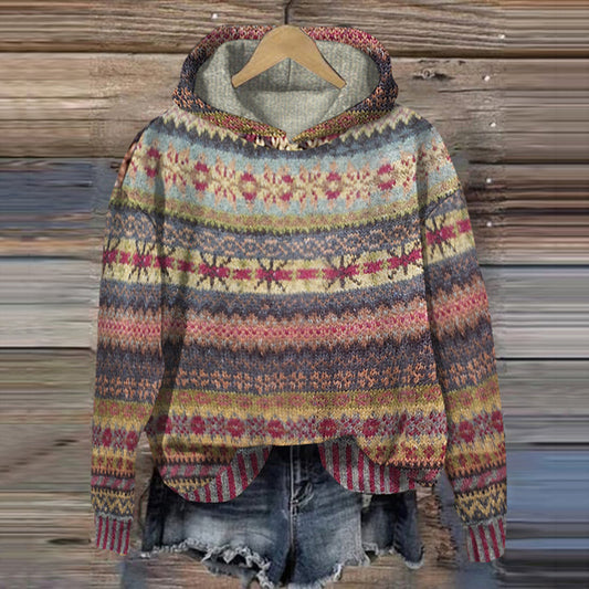 Ambre - Sweat à capuche vintage confortable