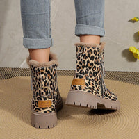 Bottes d'hiver pour femmes avec imprimé animalier et doublure chaude - Yuliana