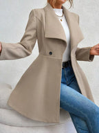 Eleganter langer Damenmantel - Evarine