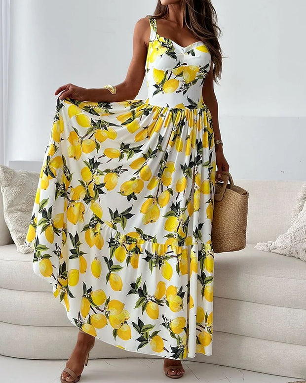 Madeline - Robe longue à imprimé floral