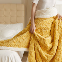 Couverture chaude en velours