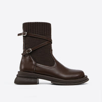 Bottines Sereny avec détails à lanières