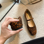 Damen Ballerina Pumps mit Riemen und Schnalle - Tatsuki