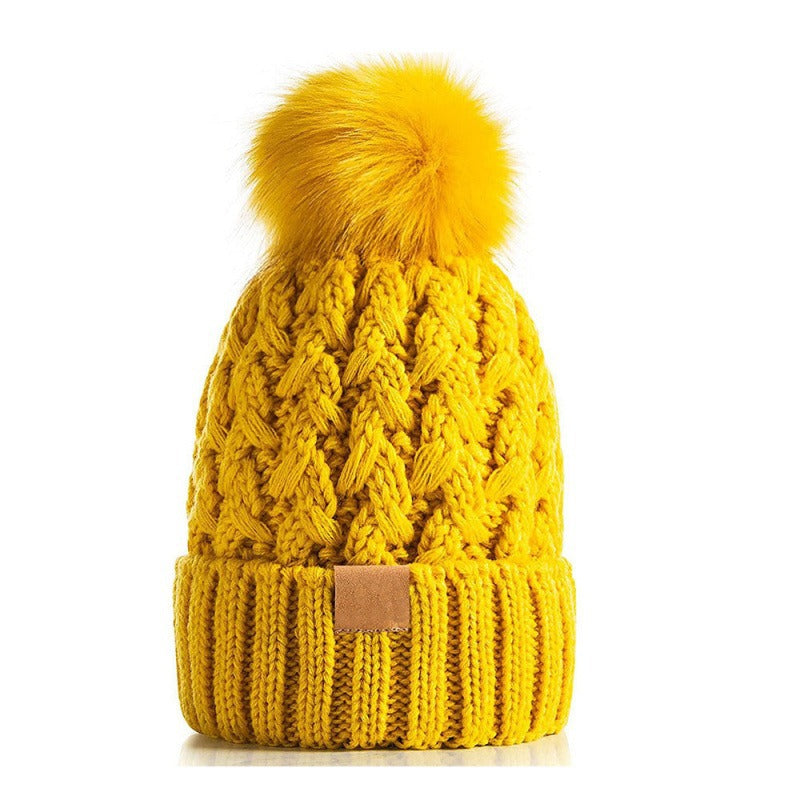 Unisex-Winterstrickmütze mit Bommel - Norel