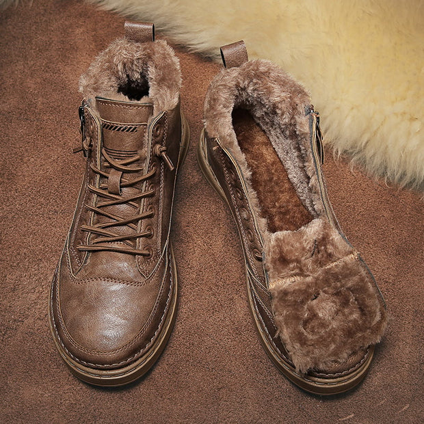 Herrenstiefel mit Warmfutter und Schnürung - Renard