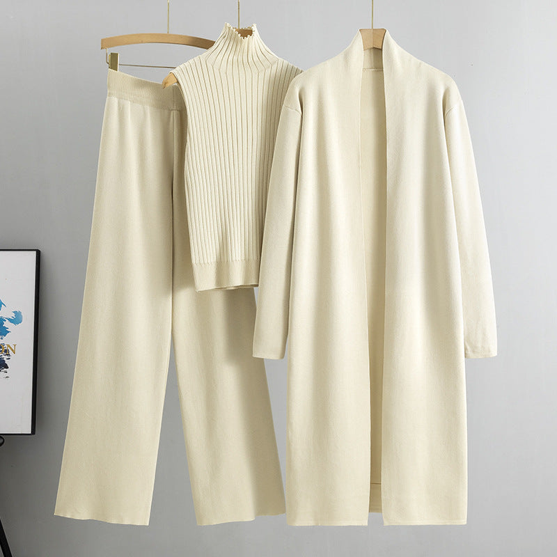 Dreiteiliges Winter-Strickset - Isolde