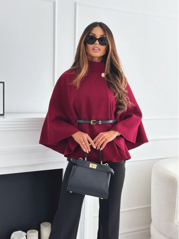 Rollkragenpullover mit weitem Faltenwurf für Damen - Lirena