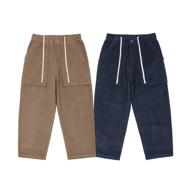John - Pantalon droit rétro en velours côtelé pour hommes
