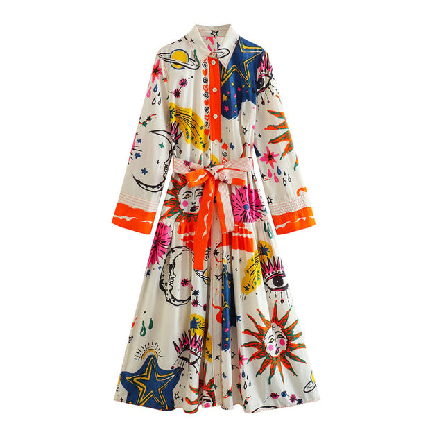 Bedrucktes Maxikleid für Frauen - Cailin