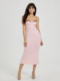 Marina - Robe d'été brodée de fleurs