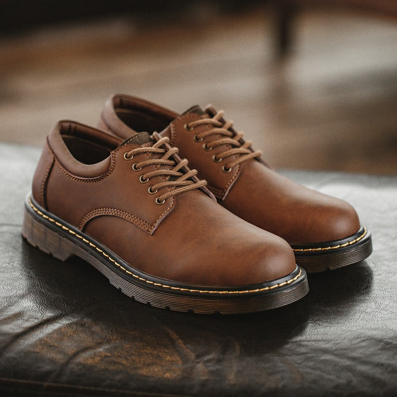 Herren-Halbschuhe aus echtem Leder im Freizeitstil - Ernesto