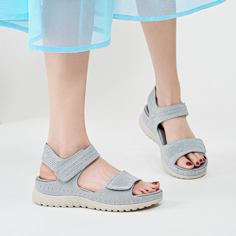 Atmungsaktive orthopädische Damensandalen mit dämpfender Sohle - Luren