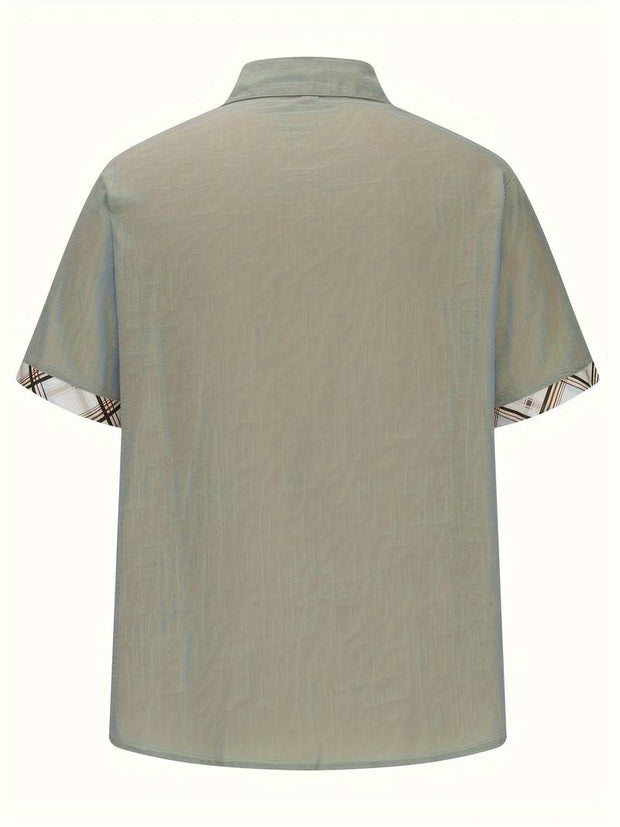 Michael - Chemise traditionnelle élégante avec impression graphique à carreaux