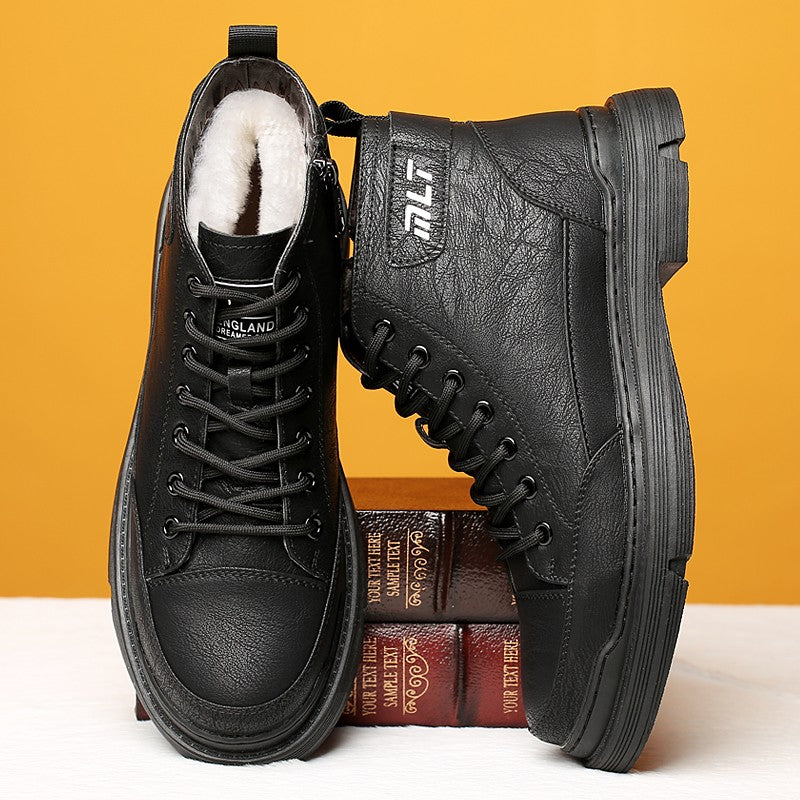 Halbhohe Herrenstiefel im Vintage-Stil - Brevik
