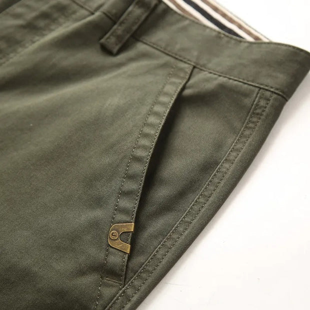 Cargohose für Herren aus strapazierfähiger Baumwolle im geraden Stil - Bruno