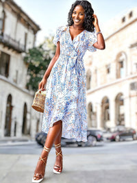 Kaly - Robe à imprimé floral bohème