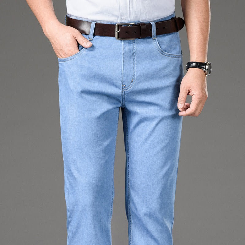 Gerade geschnittene Herrenjeans aus Baumwollstretch - Mateo