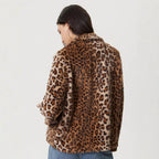 Mantel mit Leopardenmuster am Revers - Mireille