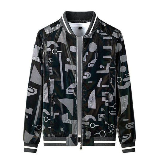 Blouson bombardier homme à imprimé graphique - Varlen