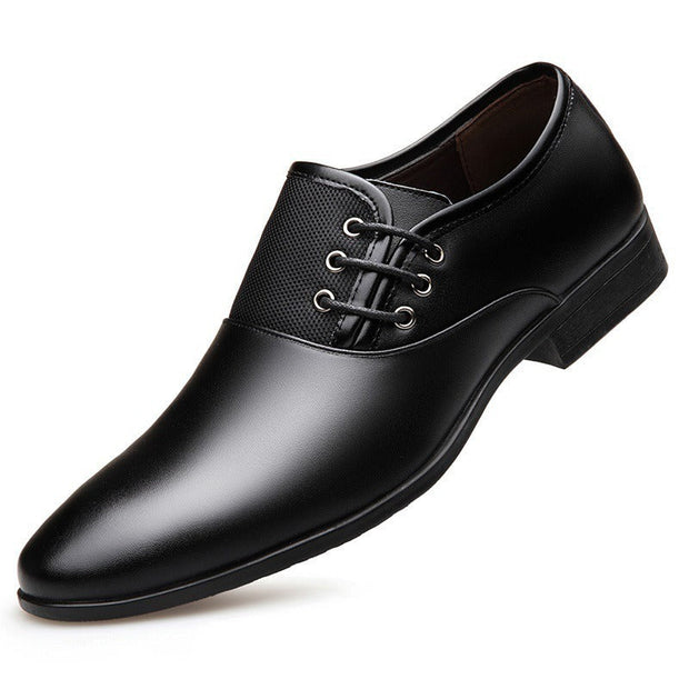 Chaussures formelles pour hommes en cuir verni à bout pointu, style élégant - Damián