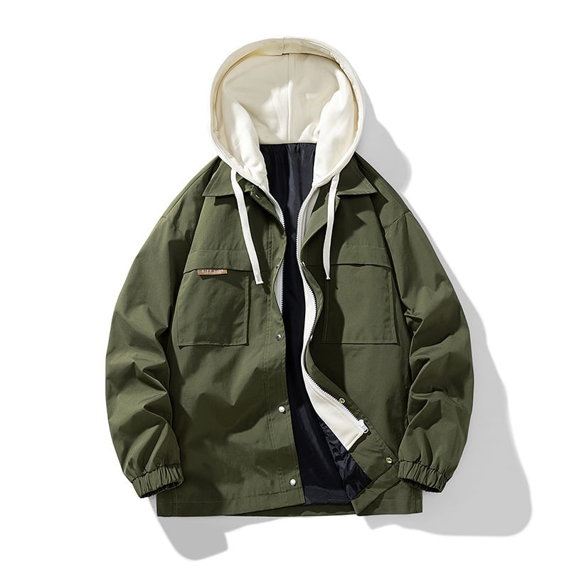 Herrenjacke mit Baumwolleffekt - Marek