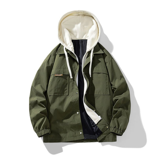 Herrenjacke mit Baumwolleffekt - Marek