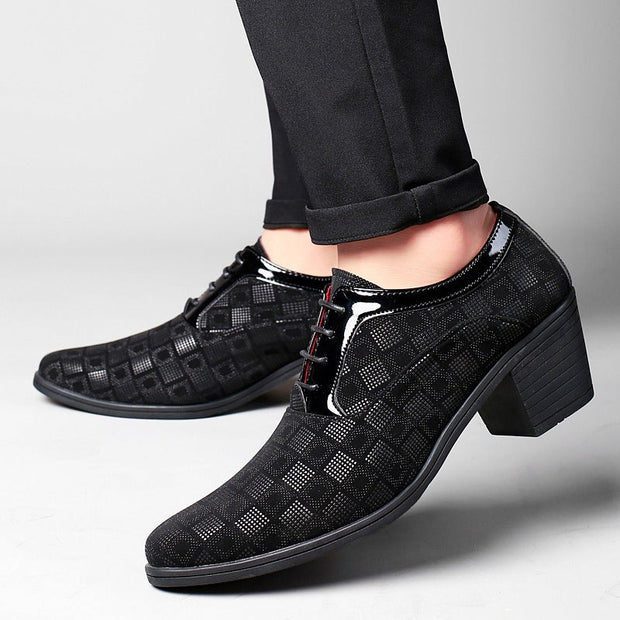 Chaussures pour homme talon bloc pointu - Enric