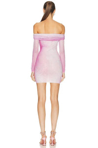 Valeria - mini-robe imprimée avec strass