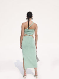 Alicia Set de tricot asymétrique avec découpes