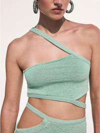 Alicia Set de tricot asymétrique avec découpes
