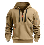 Herren Sweatshirt mit Kapuze und Taschen - Cesar
