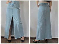 Jupe en jean taille haute élégant pour Femmes Selexio