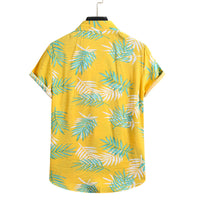 Chemise à manches courtes pour hommes au look floral.