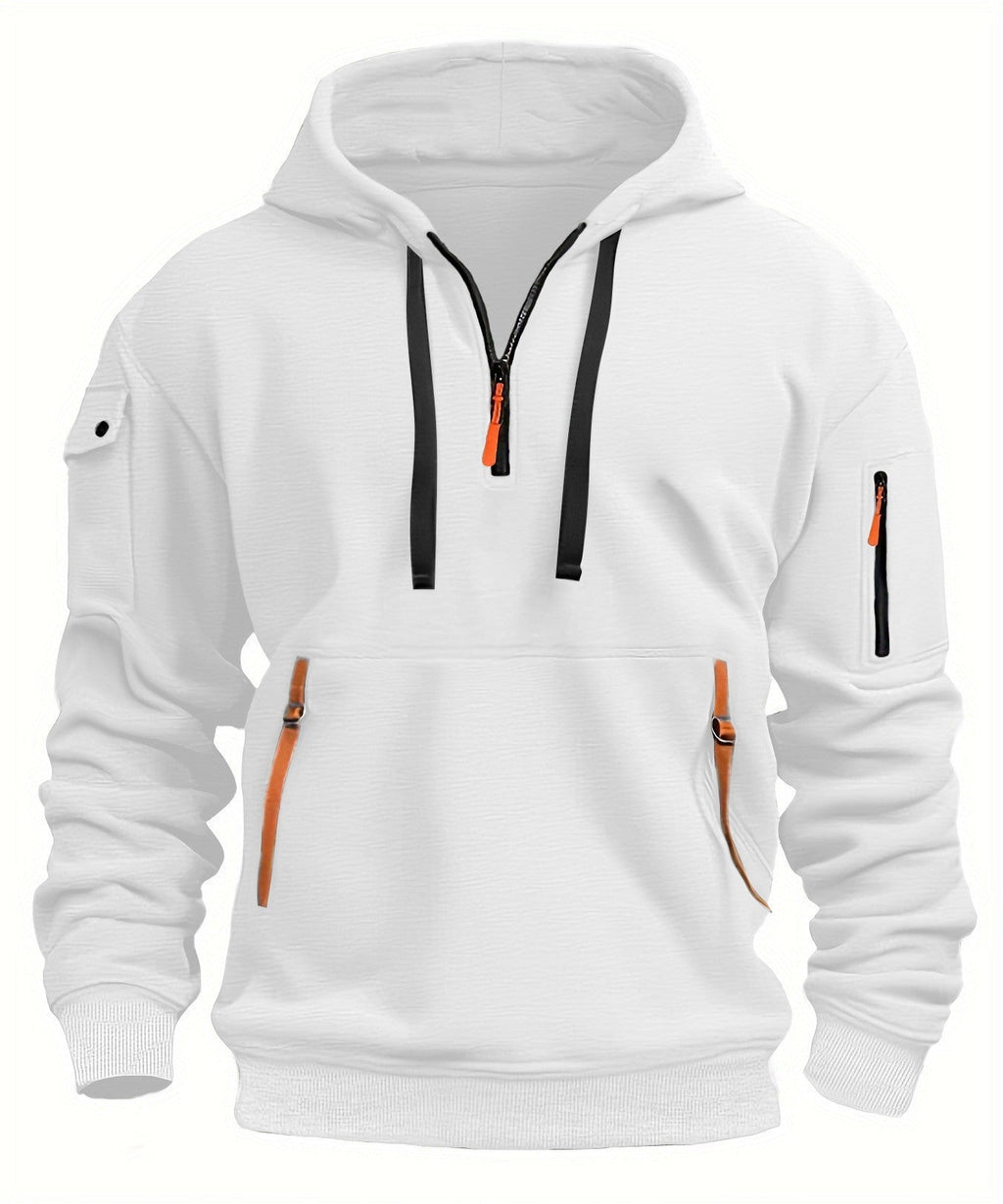 Herren Sweatshirt mit Kapuze und Taschen - Cesar